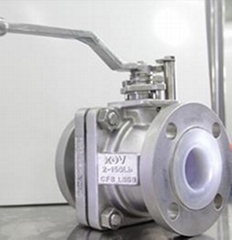 TEFLON LINED BALL VALVE