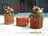 Solid wood garden flower boxes 3