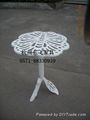 White butterfly aluminum tables and chairs 3