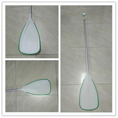 Plastic SUP paddle with protective border