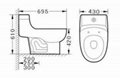 Promotional Siphonic One Piece Toilet S-trap 300mm OT-8118 2