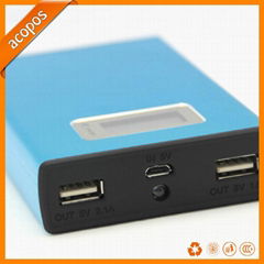 12000mah lithium usb mini power bank for