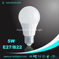 china manufacturer e27 led bulb light 5w 1
