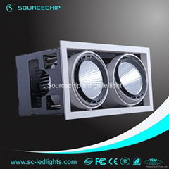 2*30W adjustable cob grille light