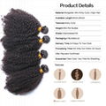 Wholesale Virgin Hair Mongolian Afro Kinky Curly 6A Grade 100% Human Hair Weft 3