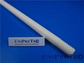 High Purity Alumina Ceramic Screw Rods / Thread Rods