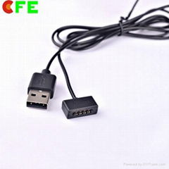 Magnetic cable connector