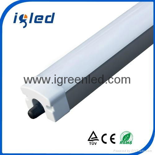 Waterproof 1.5m 5 Foot Tri-Proof LED Lamp IP65 Light Fixture with IP68 Connector