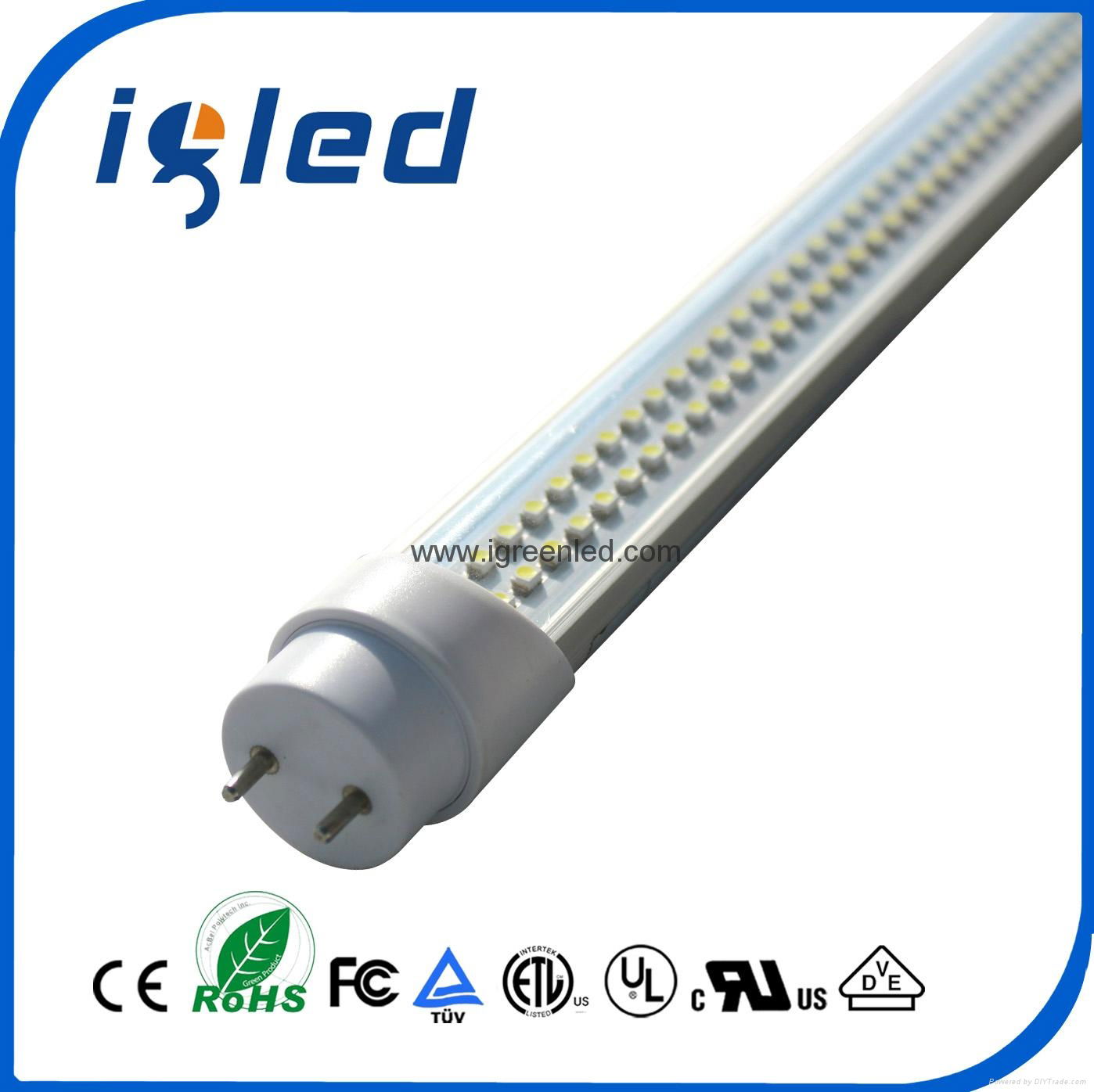 180° Rotated End Cap LED Lighting Tube