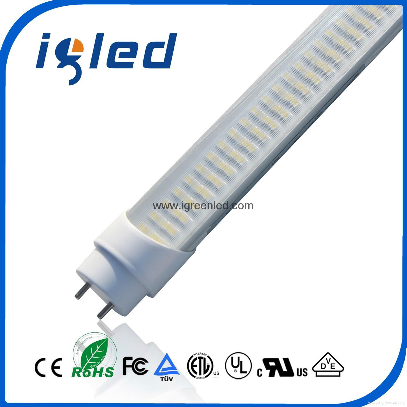 180° Rotated End Cap LED Lighting Tube 2