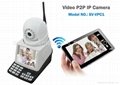 Wireless HD Video Call P2P IP Camera kit with Alarm sensors