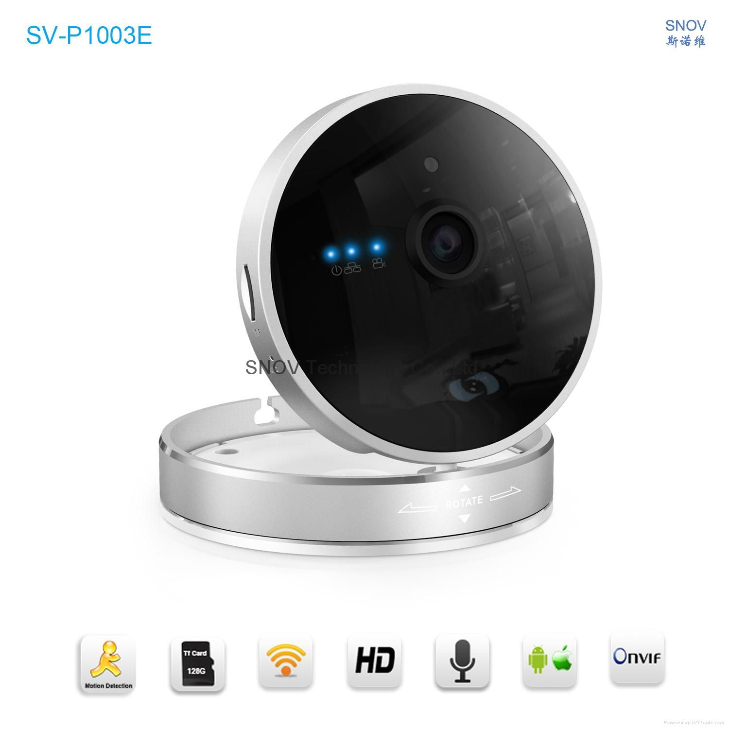 Snov Mega Pixel WIFI IP PTZ Surveillance Camera with Alarm Detectors, Wireless