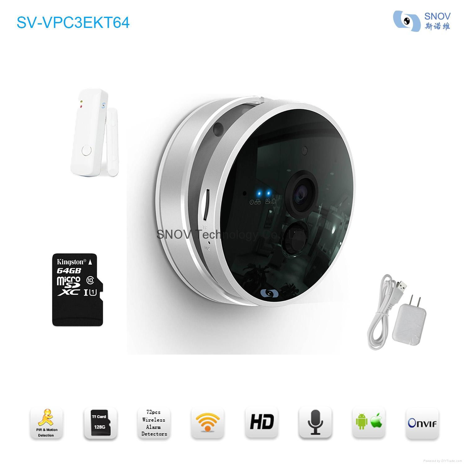 Snov Mega Pixel WIFI IP PTZ Surveillance Camera with Alarm Detectors, Wireless