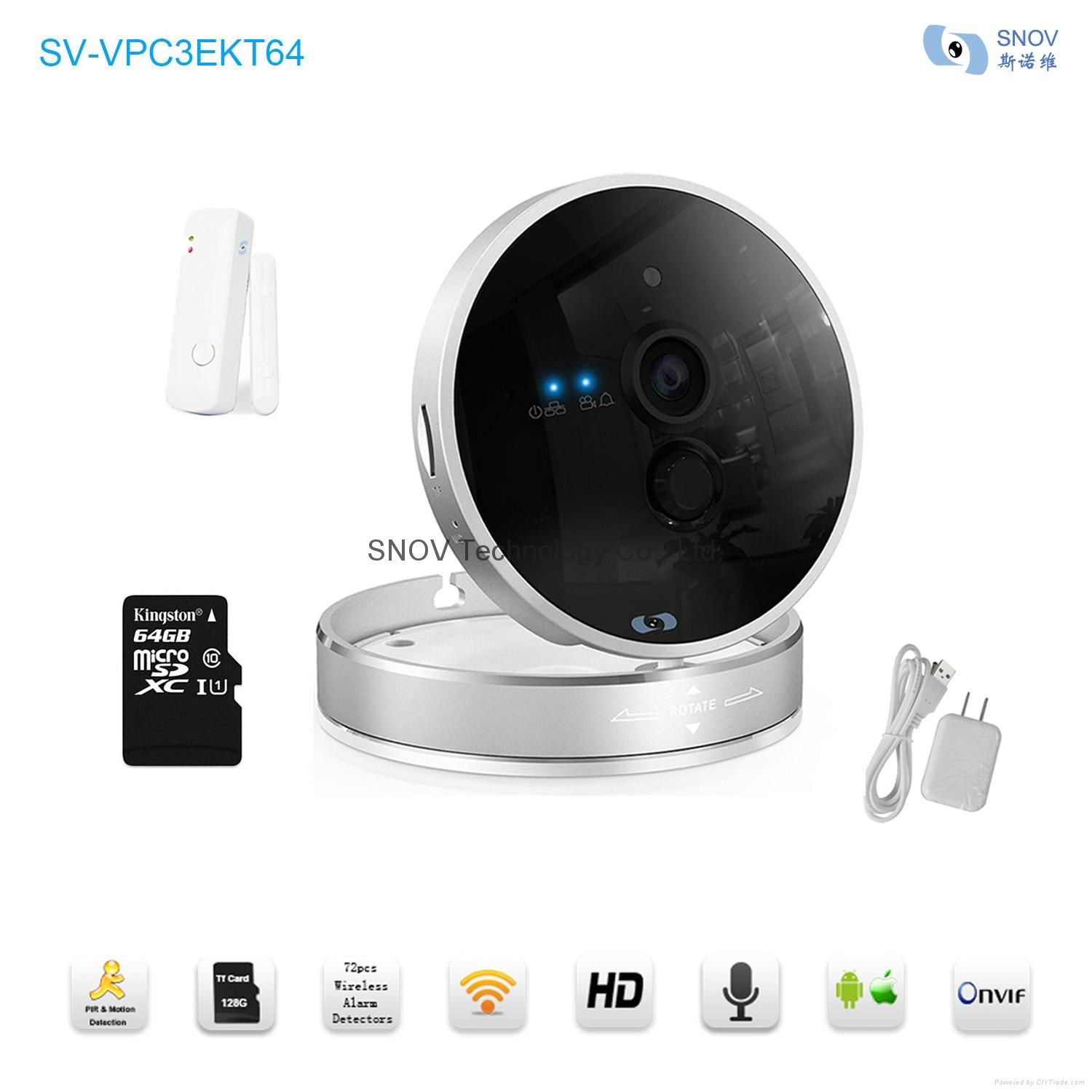 Snov Mega Pixel WIFI IP PTZ Surveillance Camera with Alarm Detectors, Wireless 3