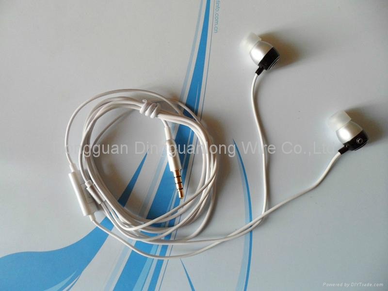 wired metal earphone with TPE cable 3