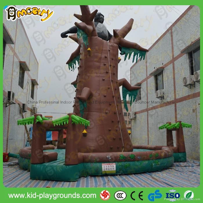 Factory price inflatable rock climbing wall, inflatable floating climbing wall