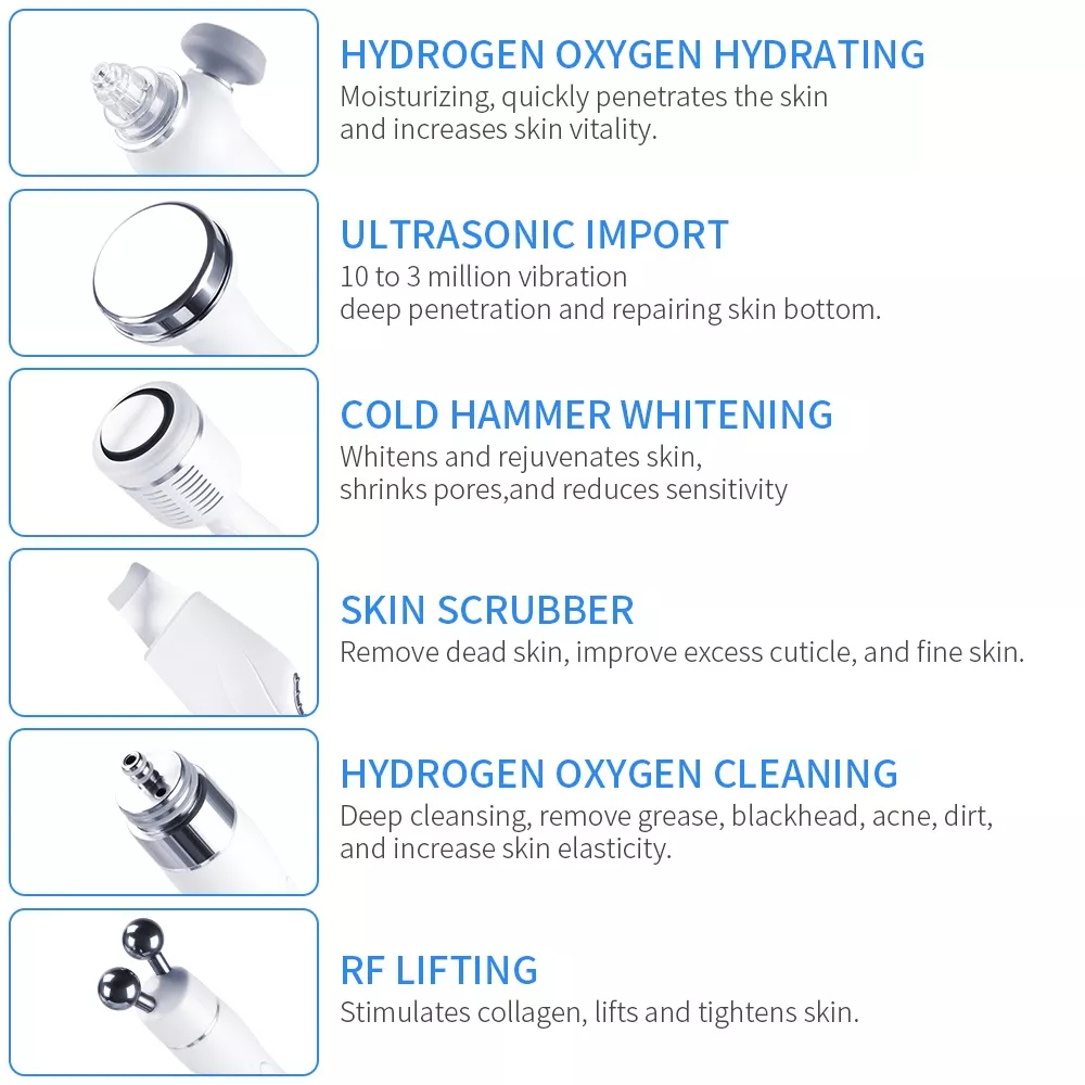 氫氧小氣泡美容儀美容院專用多功能美容儀去黑頭注氧儀面部提升儀 3