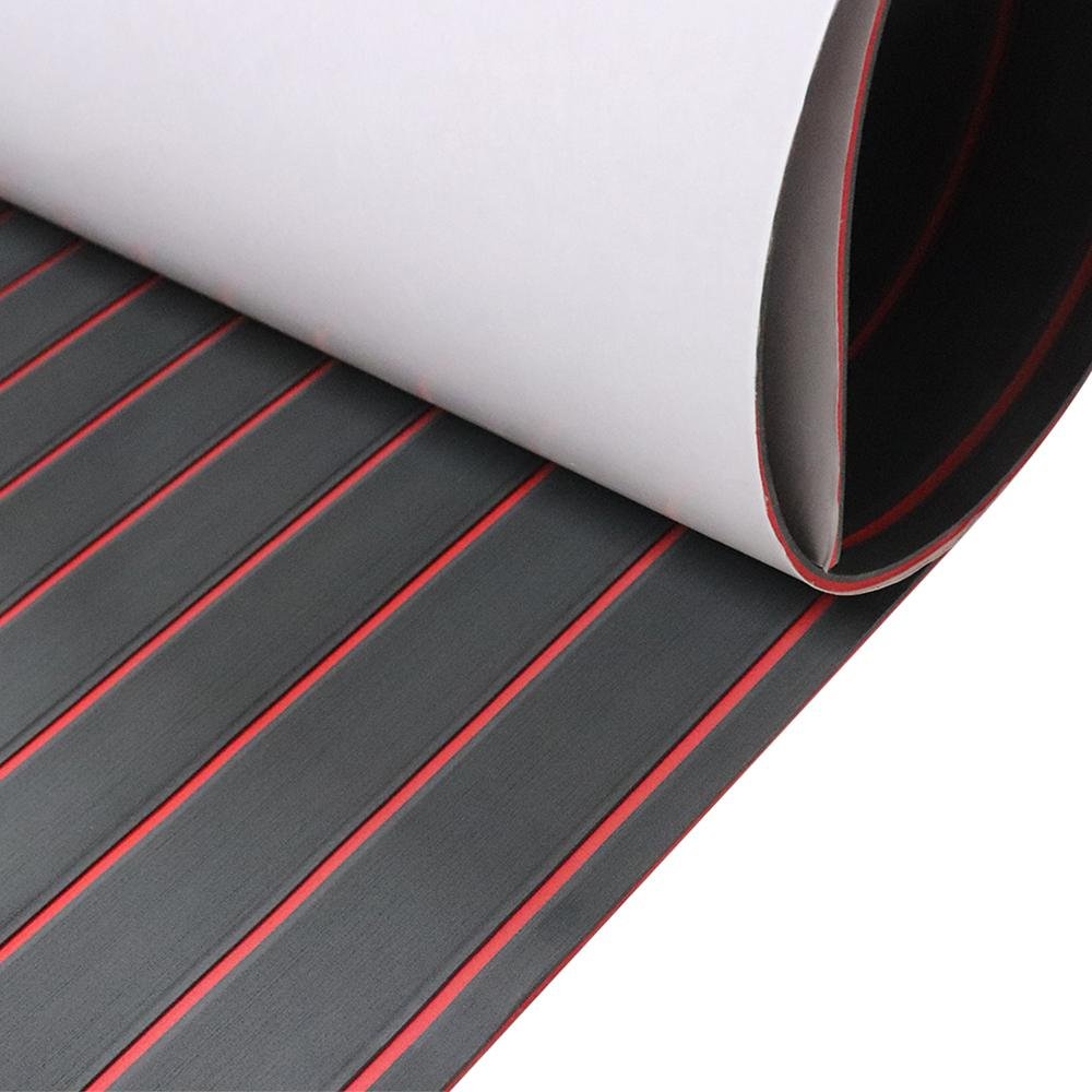 non-slip mat red/black straight strip 240*45