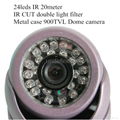 900tvl 1/3" cmos with 24led special offers IR CUT  Metal Dome camera  4
