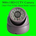 900tvl 1/3" cmos with 24led special offers IR CUT  Metal Dome camera  5