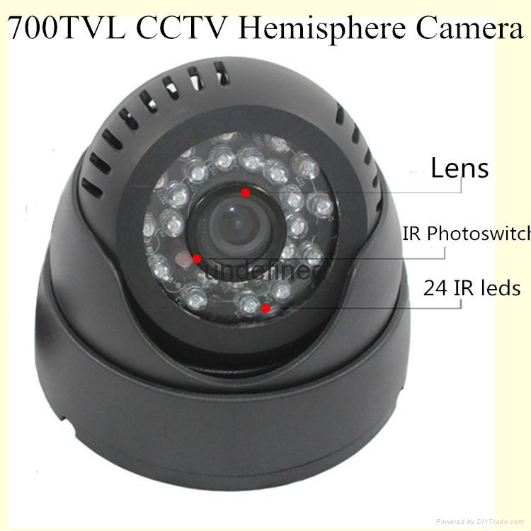 700tvl 1/3" cmos with 24led IR 20m special offers IR CUT Dome cctv camera 3