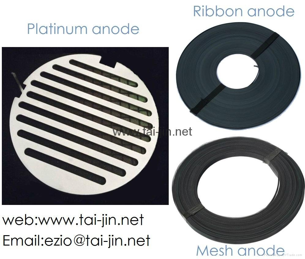 Platinum Electrodes Titanium Anode for Alkaline Water Ionizer 1