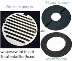 Platinum Electrodes Titanium Anode for Alkaline Water Ionizer