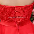 Free Shipping 2013 Autumn Winter Lace Mid-Calf Sleeveless Appliques Ladies' Dres 5