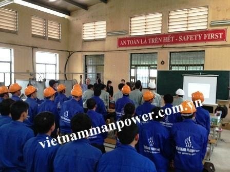 Workers from Vietnam Manpower 