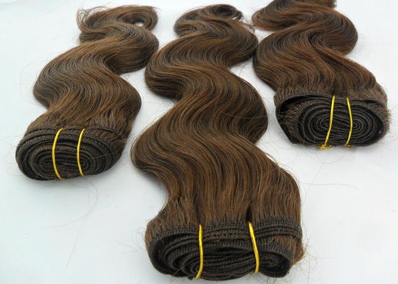 Human hair extension Hair weaving  4