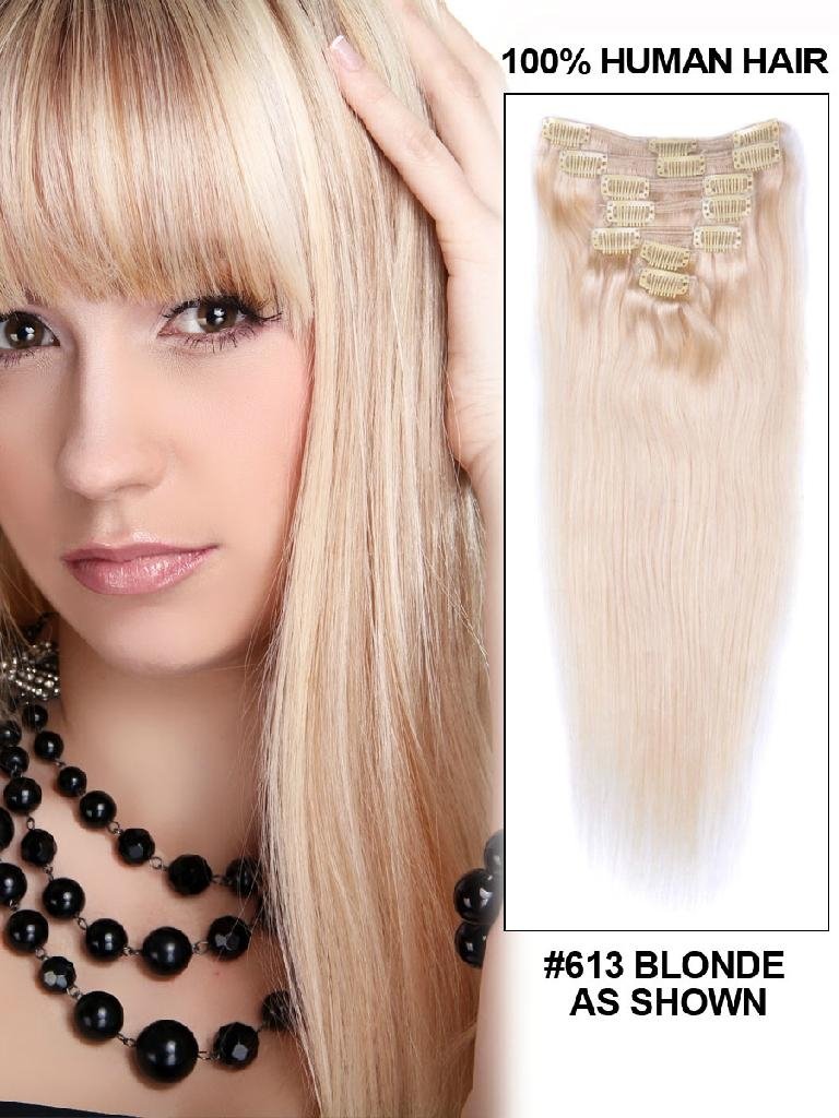 Clip in hair extension China supplier 4