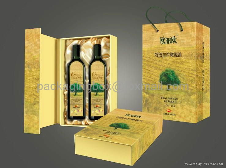 custom gift cardboard olive oil packaging boxes company in china 2