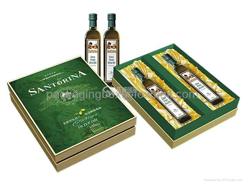 custom gift cardboard olive oil packaging boxes company in china