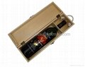 Cheap pine wooden wine boxes handle for shipping and gift