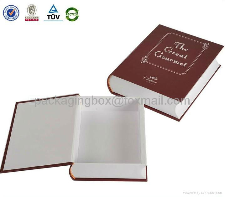 book shape cardboard paper gift boxes for sales wholesale 4