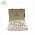 high end leather pu cosnmetic skin care box