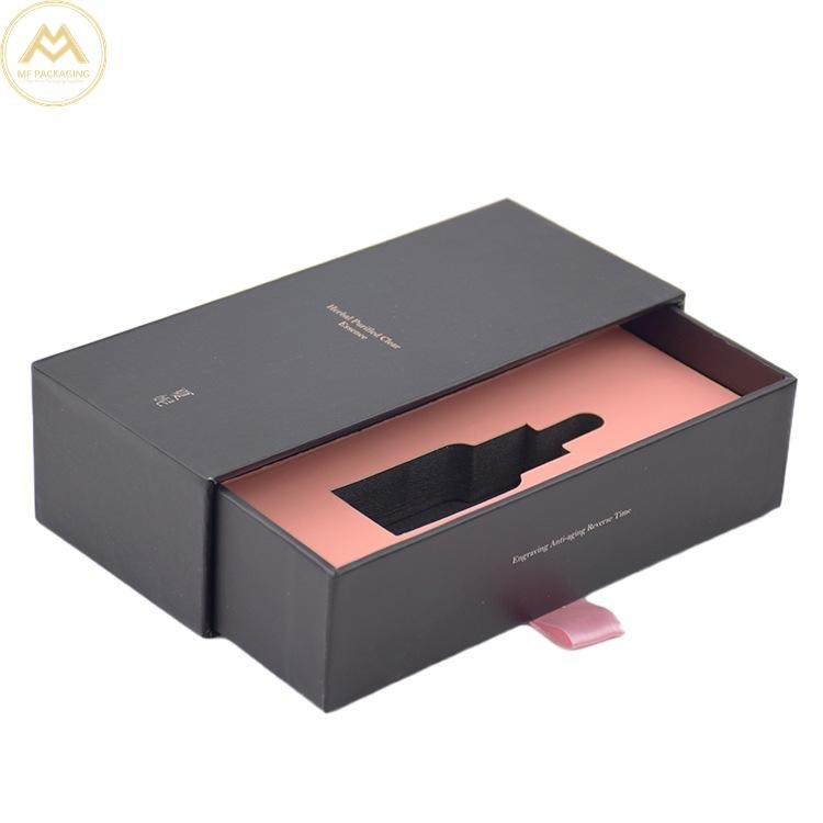 Luxury leather wooden box for perfume cosmetic and customized 3