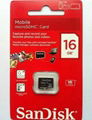 Sandisk 16GB microSD micro SD SDHC Class 4 SD Adapter