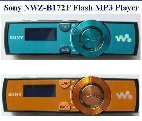 Sony NWZ-B172F Flash MP3 Player (2GB/4GB) - Black/red/blue/grey/green/orange  2