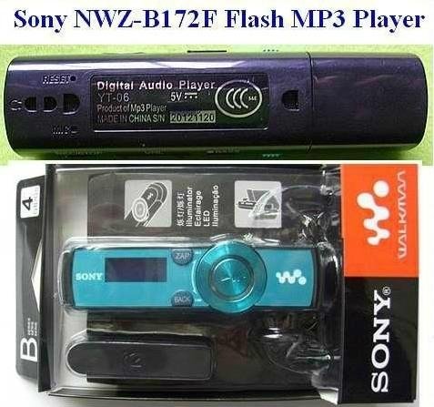 Sony NWZ-B172F Flash MP3 Player (2GB/4GB) - Black/red/blue/grey/green/orange  5