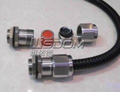 Stainless steel armour proof cable cable gland