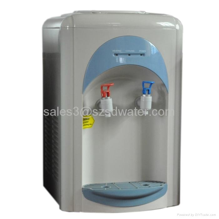 Desktop hot and cold water dispenser/water cooler