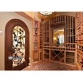 歐式紅酒櫃 不鏽鋼紅酒架子展示架 復古酒窖嵌入式恆濕恆溫酒櫃 3