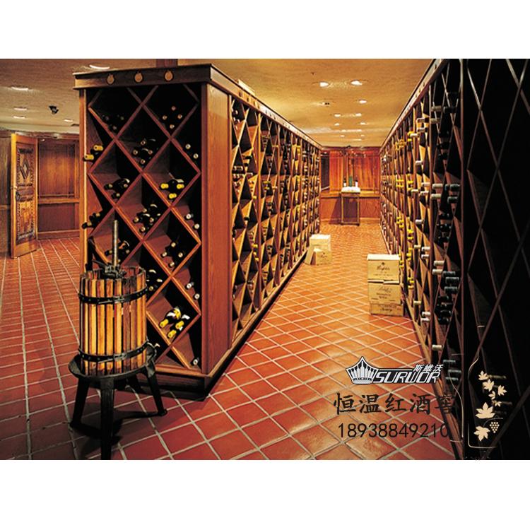 欧式红酒柜 不锈钢红酒架子展示架 复古酒窖嵌入式恒湿恒温酒柜 5