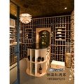 厂家供应红橡木纯实木酒窖红酒收纳展示餐厅柜可按尺寸制定