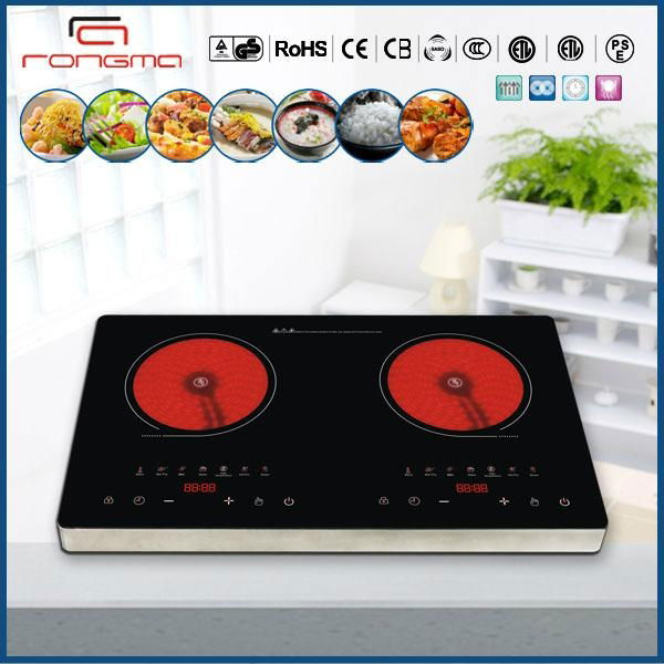 2014 stainless steel 3 burners infrared heater food warmer bbq grill RM-IR60