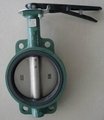 PN16 Wafer Type Butterfly Valve with lever 