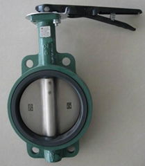 PN16 Wafer Type Butterfly Valve with lever