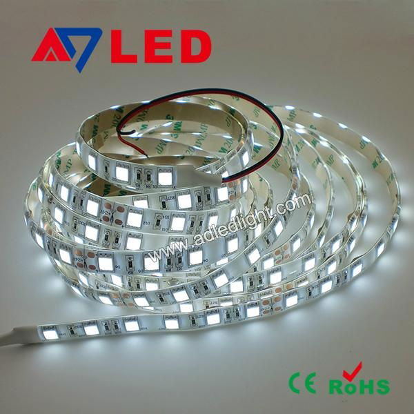 DC12V SMD5050 Pure White Waterproof Flexible LED Strip Light 60leds per m IP65 5