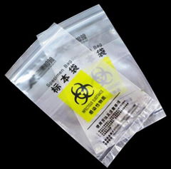 LDPE Biohazard Kangaroo Specimen Bag